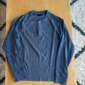 Banana Republic Blue Long Sleeve Henley - Size S